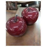 Red Apple Statues