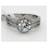 Brilliant 2.50 ct White Topaz Solitaire Ring