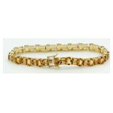 Stunning 28.50 ct Golden Citrine Designer Bracelet