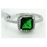 Cushion Cut 2.50 ct Emerald Solitaire Ring