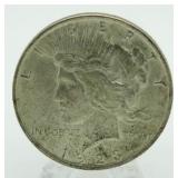 1923 AU Peace Silver Dollar