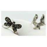 Mermaid Tail & Butterfly Design Rings