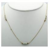 14kt Gold Antique Pearl Necklace