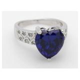 Heart Shape 4.50 ct Tanzanite Dinner Ring