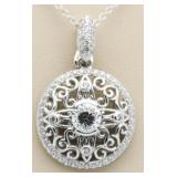 Briliant White Topaz Designer Pendant