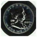 1960 Proof Franklin Silver Half Dollar