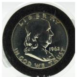 1962 Proof Franklin Silver Half Dollar