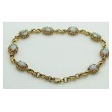 Beautiful 5.00 ct Opal Tennis Bracelet