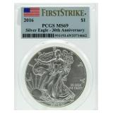 2016 MS69 American Eagle Silver Dollar