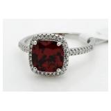 Cushion Cut 3.50 ct Ruby Dinner Ring