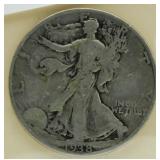 1938 Walking Liberty Silver Half Dollar