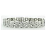 Panther Link 1.00 ct Diamond Tennis Bracelet