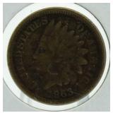 1863 Indian Head Cent *Very Nice