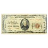 1929 San Fransisco $20 National Currency Note