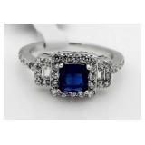 Priness Cut Sapphire Designer Ring