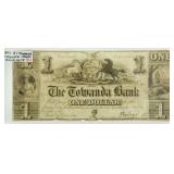 1841 Towanda Bank $1 Obsolete Broken Bank Note