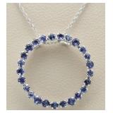 10kt Gold Tanzanite Circle Of Life Necklace