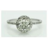 14kt Gold Cushion Cut 1.25 ct Diamond Solitaire