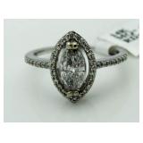 14kt Gold Maruise Cut 1.25 ct Diamond Solitaire