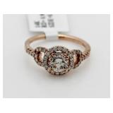 14kt Gold Brilliant 1.25 ct VS2 Pink Diamond Ring