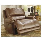 Ashley u759 HUGE LEATHER Chair 1/2 Recliner