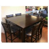 USA  Counter Height Table And 6 Barstools