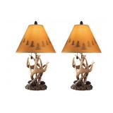 Ashley Antler Accent Lamps