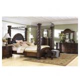 Ashley King North Shore 5 pc Poster Bedroom Suite