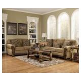 Ashley 685 wood trim sofa & love seat