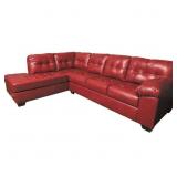 Ashley 201 Red Salsa sectional w