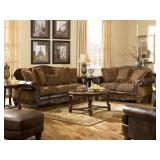 Ashley 851 wood trim sofa & love seat