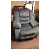 Ashley blue rocker recliner