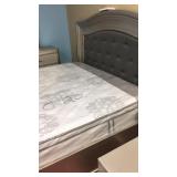 King Serta pillow top mattress & box