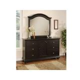 Brook Black dresser & mirror