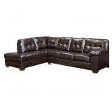 Ashley 201 chocolate sectional w