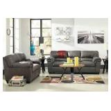 Ashley 120 Slate Sofa & Love Seat