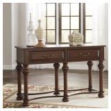 Ashley t907 Cherry Sofa Table w