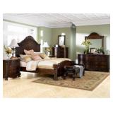 Ashley North Shore 5 pc King Panel Bedroom Suite