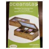 Oceanstar Bamboo Tea Storage Box