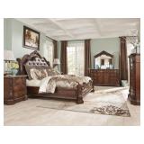 Ashley b705 Ladelle 5 pc King Sleigh Bedroom Suite