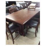 Waylon Counter Height Table & 4 Barstools