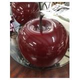 Small Red Apple Statue