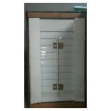 Faux wood interior shutter set, 35-37" x 24"