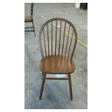 Ashley hoop back chair with hickory stain finish