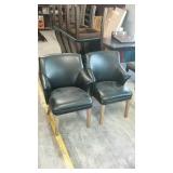 Mid Century style black decor chairs