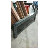 Black faux marble Queen footboard