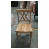 Light colored wood chair (Floor Model)