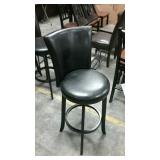 Darkk brown bar stool, swivels