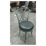 Stylish metal barstool, swivels