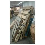 Wood pallets, set of 5